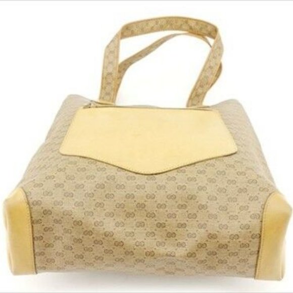 Gucci Tote bag Beige PVC Leather Woman unisex Authentic Used - Picture 3 of 9